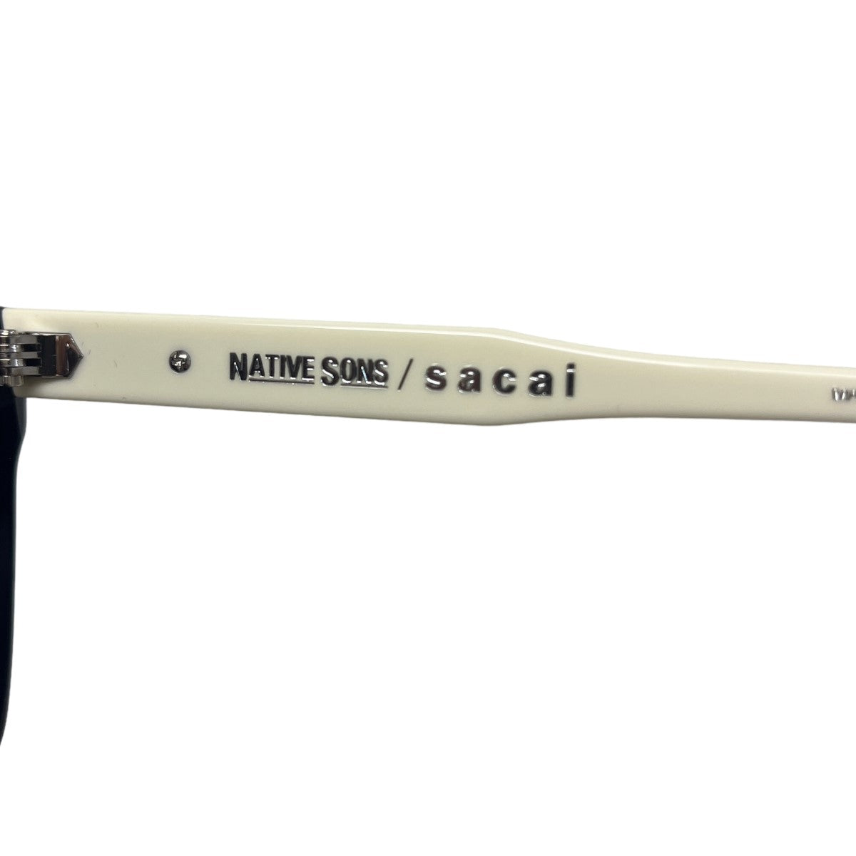 sacai×NATIVE SONS Cornellサングラス ブラック×ホワイト サイズ 49□24-144｜【公式】カインドオルオンライン  ブランド古着・中古通販【kindal】