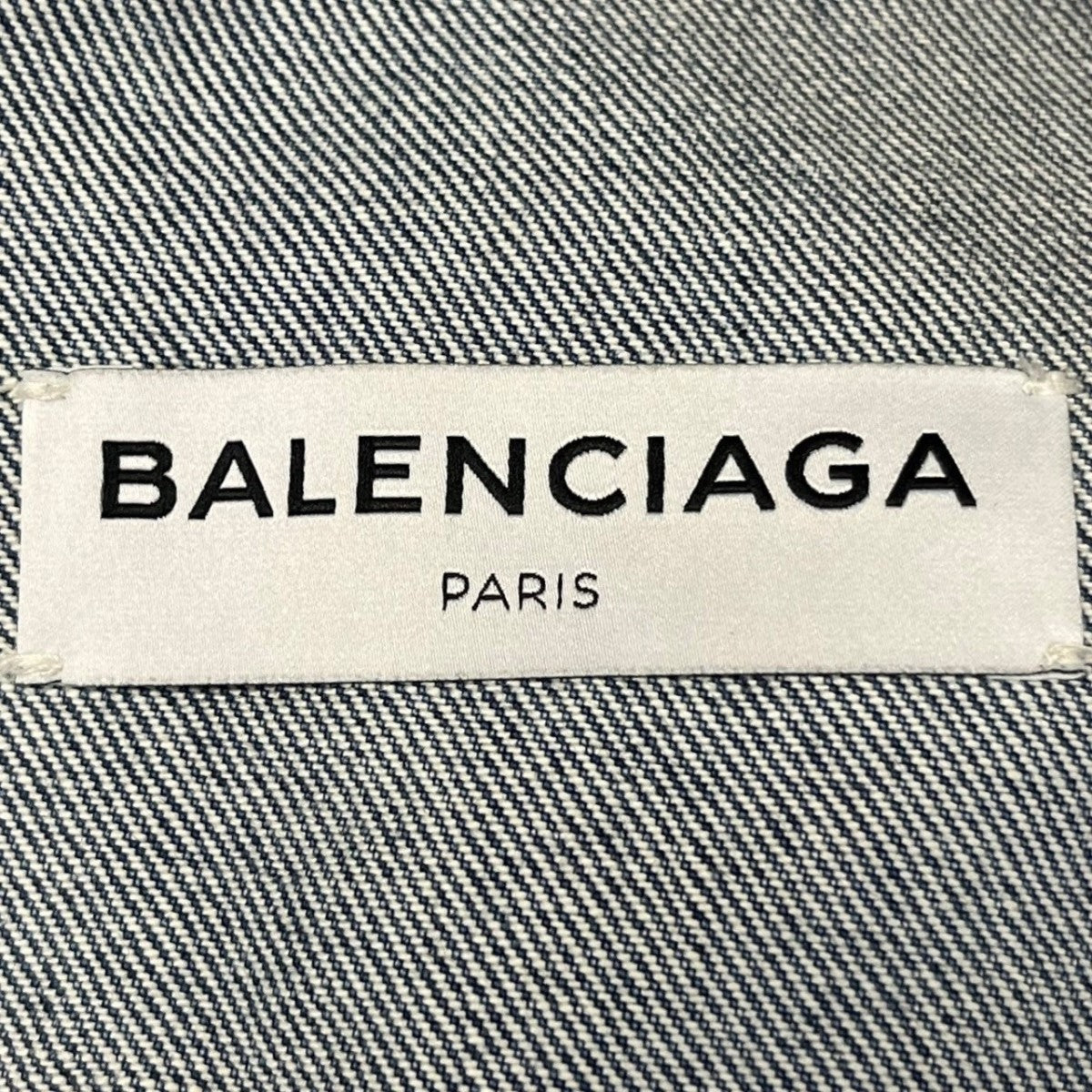 BALENCIAGA(バレンシアガ) バックロゴプリント デニムジャケット 493609 TXE08 インディゴ サイズ  36｜【公式】カインドオルオンライン ブランド古着・中古通販【kindal】