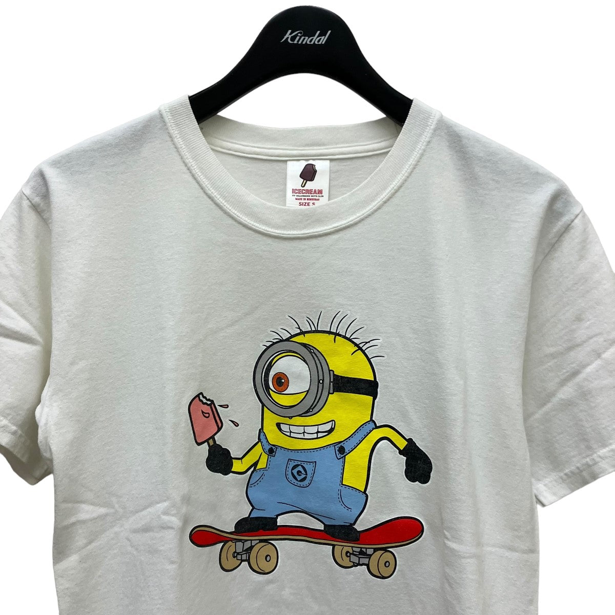 女の子向けプレゼント集結 Ice Cream(アイスクリーム) プリントTシャツ ホワイト サイズ S トップス