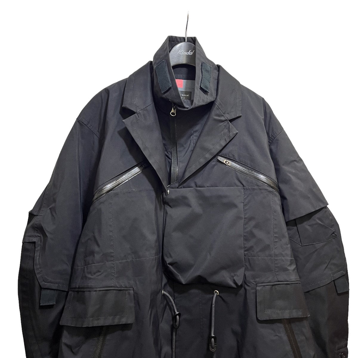 sacai×ACRONYM レイヤー 撥水 ドッキング トレンチコート22-02760M 22-02760M ブラック サイズ  S｜【公式】カインドオルオンライン ブランド古着・中古通販【kindal】