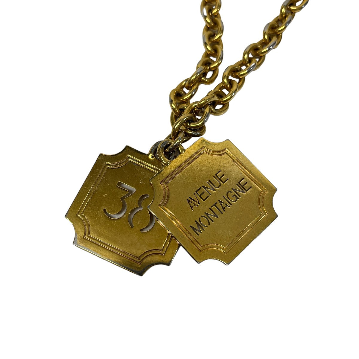 セリーヌのAVENUE MONTAIGNE 38 チェーンネックレスです。 CELINE アクセサリー 古着・中古アイテム