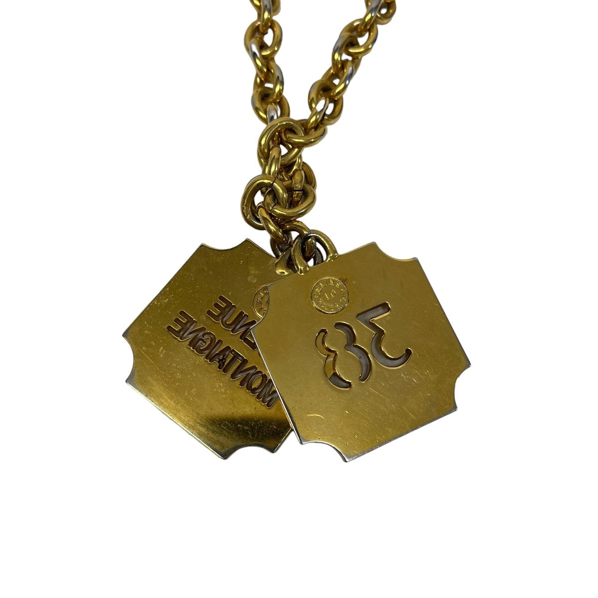セリーヌのAVENUE MONTAIGNE 38 チェーンネックレスです。 CELINE アクセサリー 古着・中古アイテム