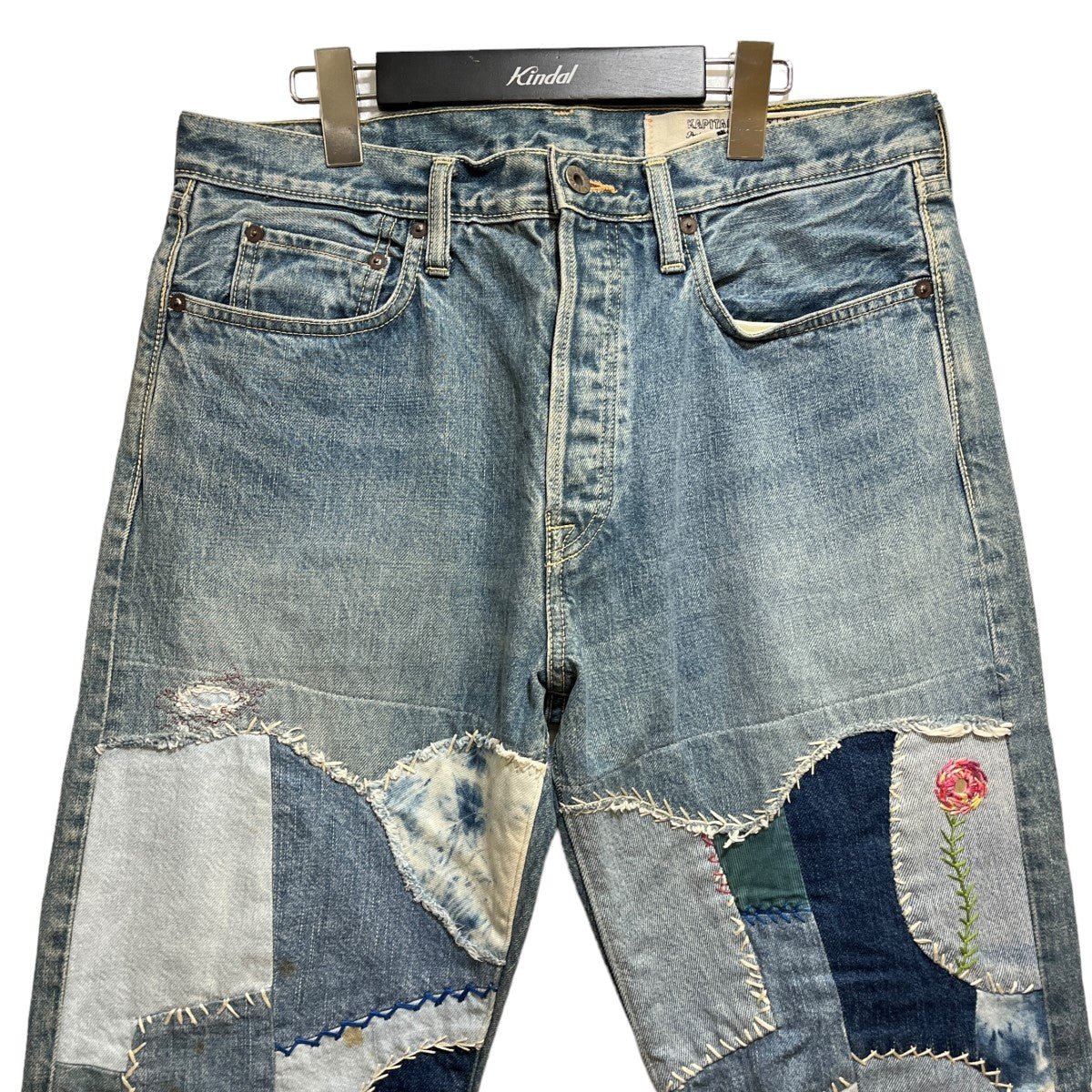 KAPITAL(キャピタル) Patchwork Slim Jeans パッチワークデニムパンツ K2109LP008 インディゴ サイズ 34｜【公式】カインドオルオンライン  ブランド古着・中古通販【kindal】