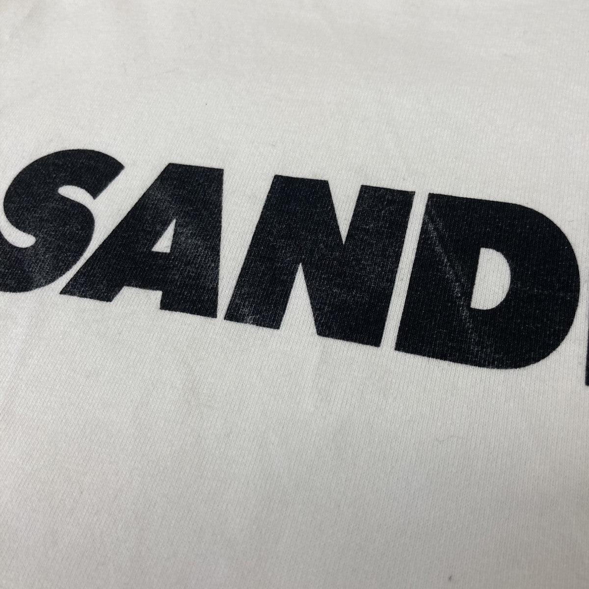 JIL SANDER(ジルサンダー) ロゴプリント ボトルネック オーバーサイズ 半袖 TシャツJSMP707020 JSMP707020 ホワイト  サイズ M｜【公式】カインドオルオンライン ブランド古着・中古通販【kindal】