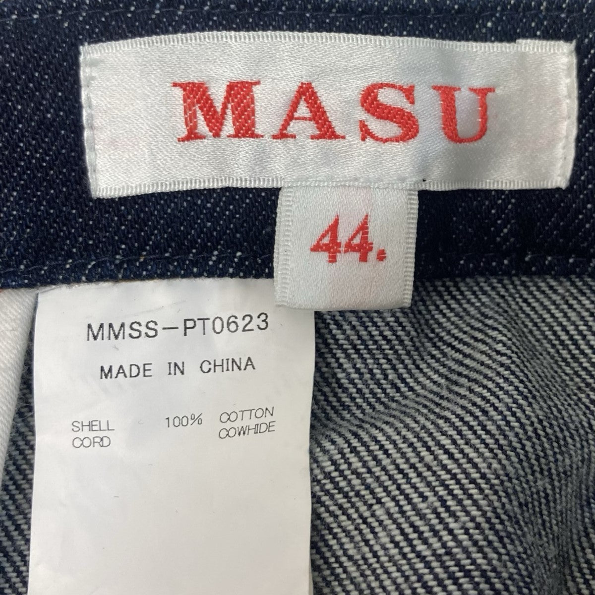 エムエーエスユーのデニムパンツ MMSS-PT0623です。 MASU ボトムス 古着・中古アイテム