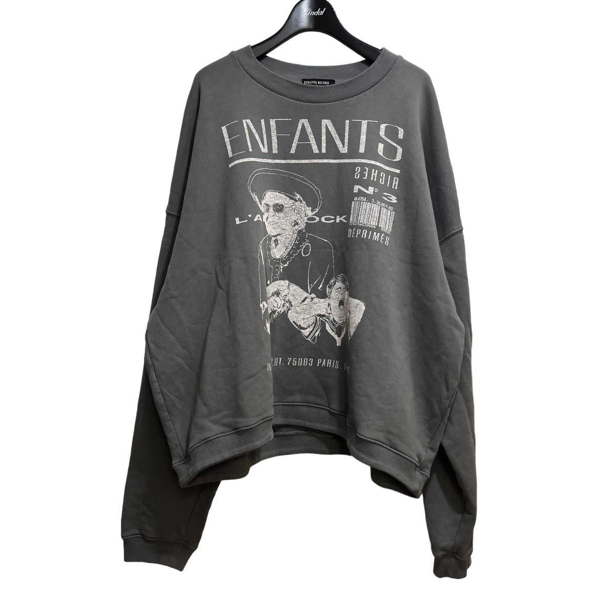 アンファン リッシュ デプリメの23SS プリントスウェットです。 enfants riches deprimes トップス 古着・中古アイテム