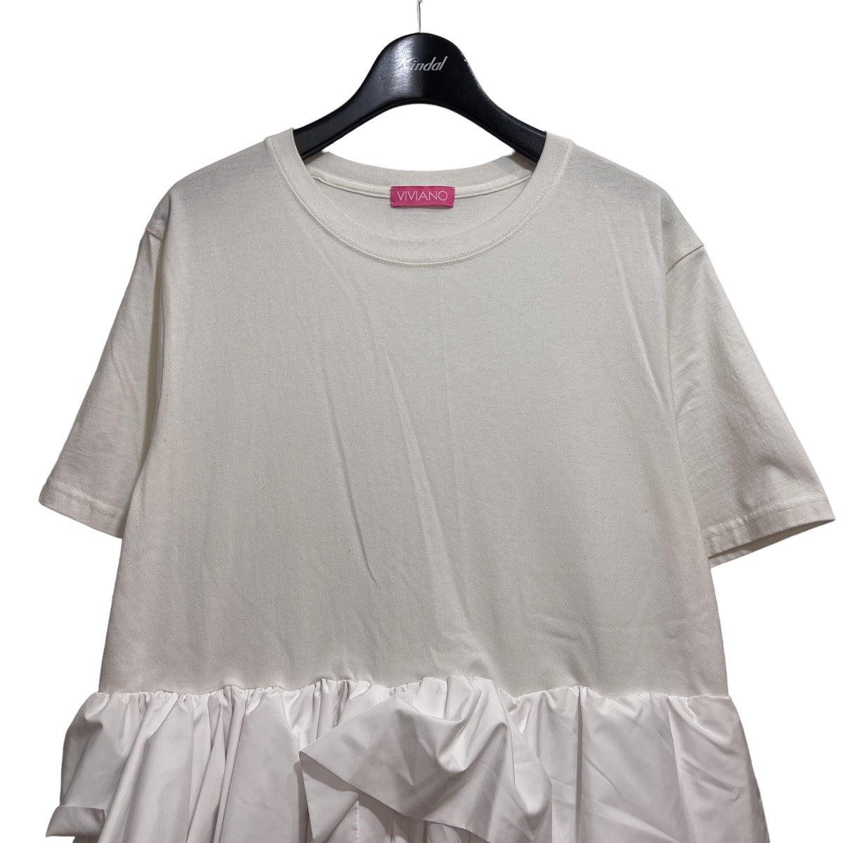 VIVIANO(ヴィヴィアーノ) Ruffle T-shirtドッキングワンピース