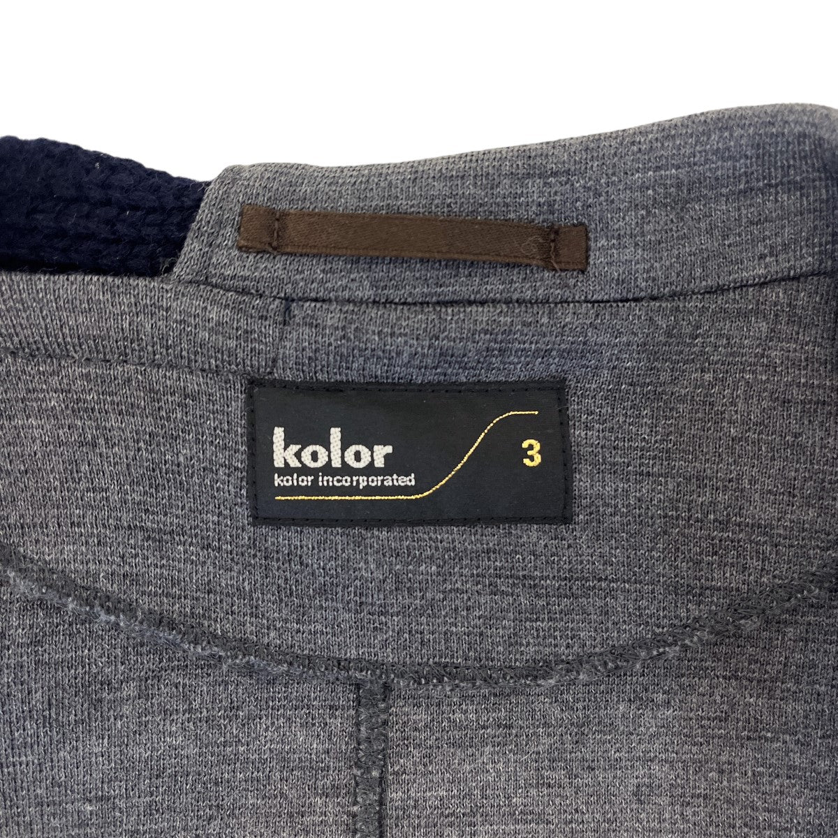 KOLOR(カラー) 21AW ニット切り替え ドッキングジャケット