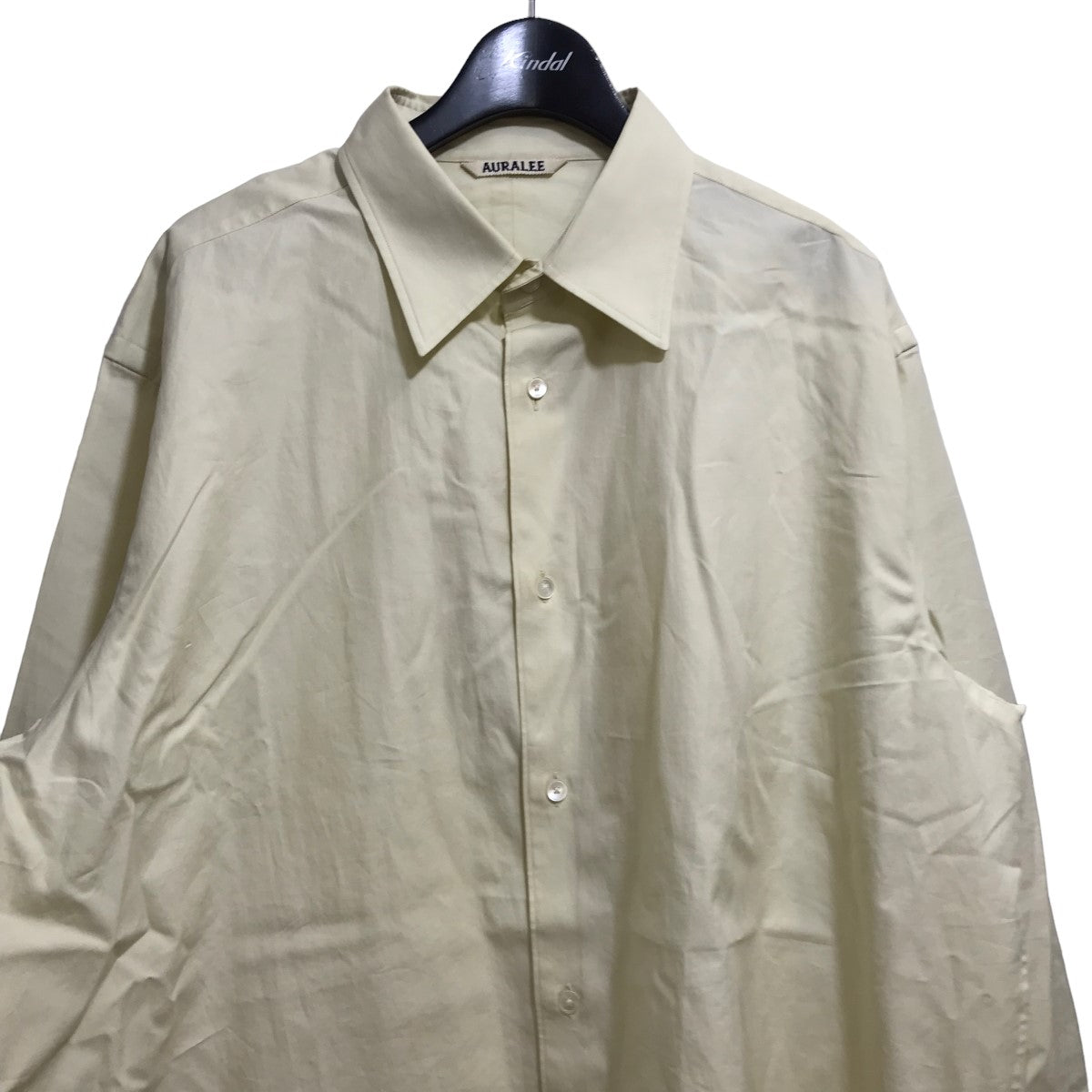 AURALEE(オーラリー) WASHED FINX TWILL SHIRT 長袖シャツ A24SS01TN ベージュ サイズ  5｜【公式】カインドオルオンライン ブランド古着・中古通販【kindal】