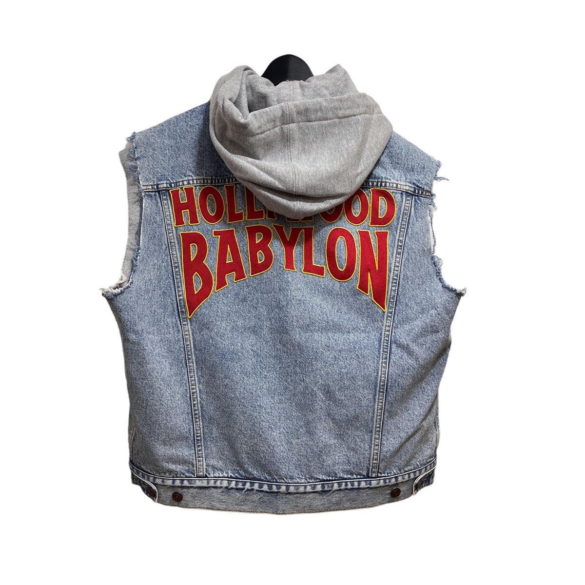 GUCCI(グッチ) 22SSHollywood Babylon Denim Hoodie Vestハリウッドバビロン デニムフーディベスト