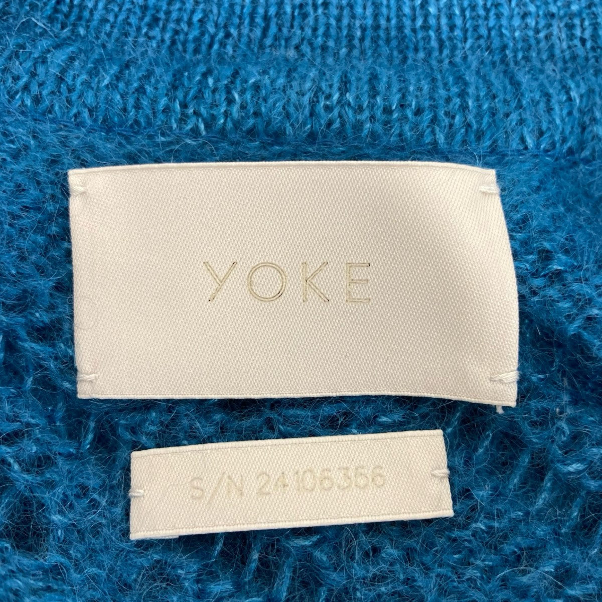 【値下げ】YOKE コネクティングカーディガン 青 値下げ】YOKE コネクティングカーディガン 青 値下げ】YOKE