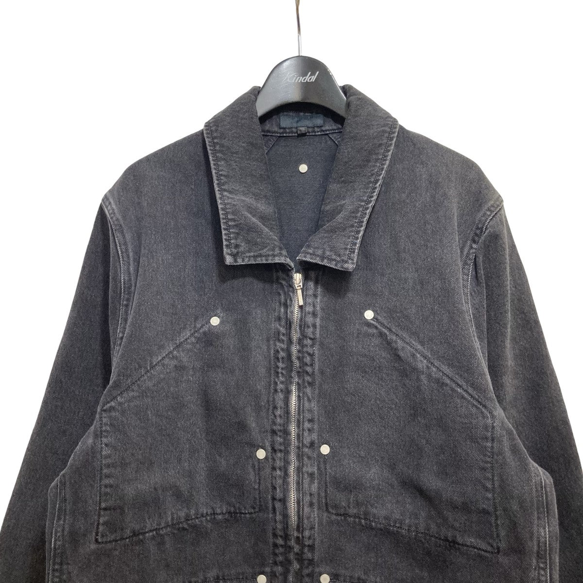 Omar Afridi(オマールアフリディ) 23SSDENIM COVERALL BLOUSONデニムジャケットOA-SS23-BZ-102-01  OA-SS23-BZ-102-01 ブラック サイズ 46｜【公式】カインドオルオンライン ブランド古着・中古通販【kindal】