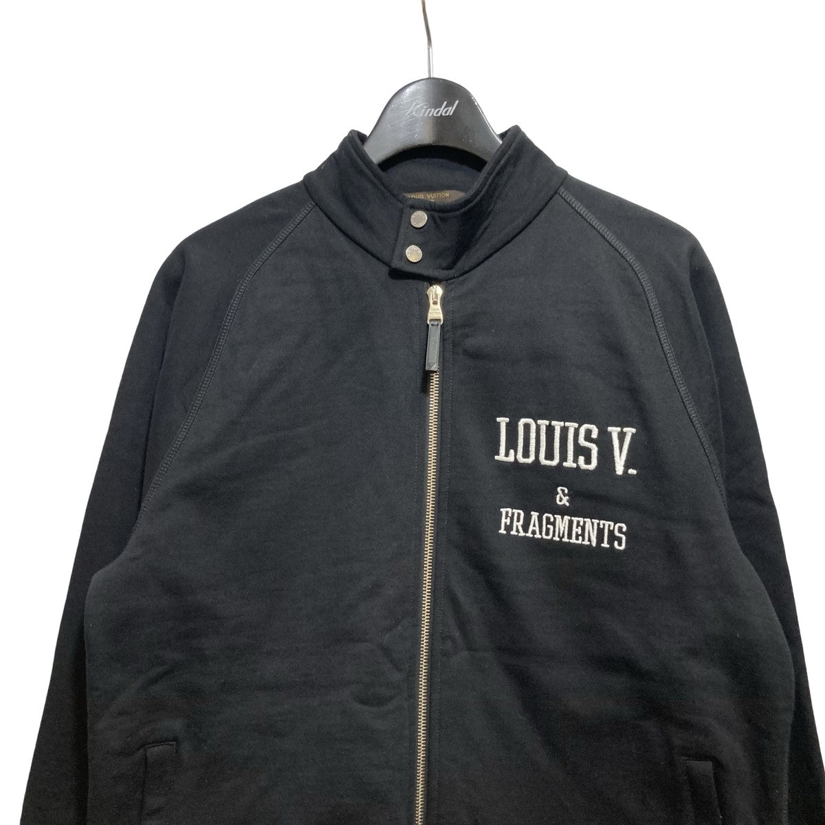 LOUIS VUITTON×FRAGMENT DESIGN Embroided Sweater Harrington Jacketエンブロイダリー ジャケットRM172M JIU HDY31W RM172M JIU HDY31W ブラック サイズ S｜【公式】カインドオルオンライン  ブランド古着・中古通販【kindal】