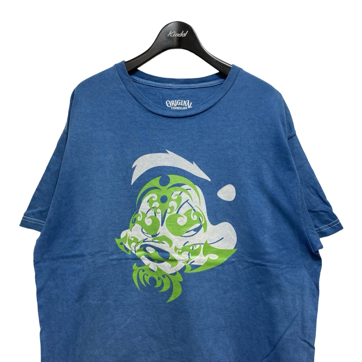 TENDERLOIN 直営店限定LITMUS TEE PLP INDIGOプリントTシャツ 古着・中古-2枚目のアイテム画像