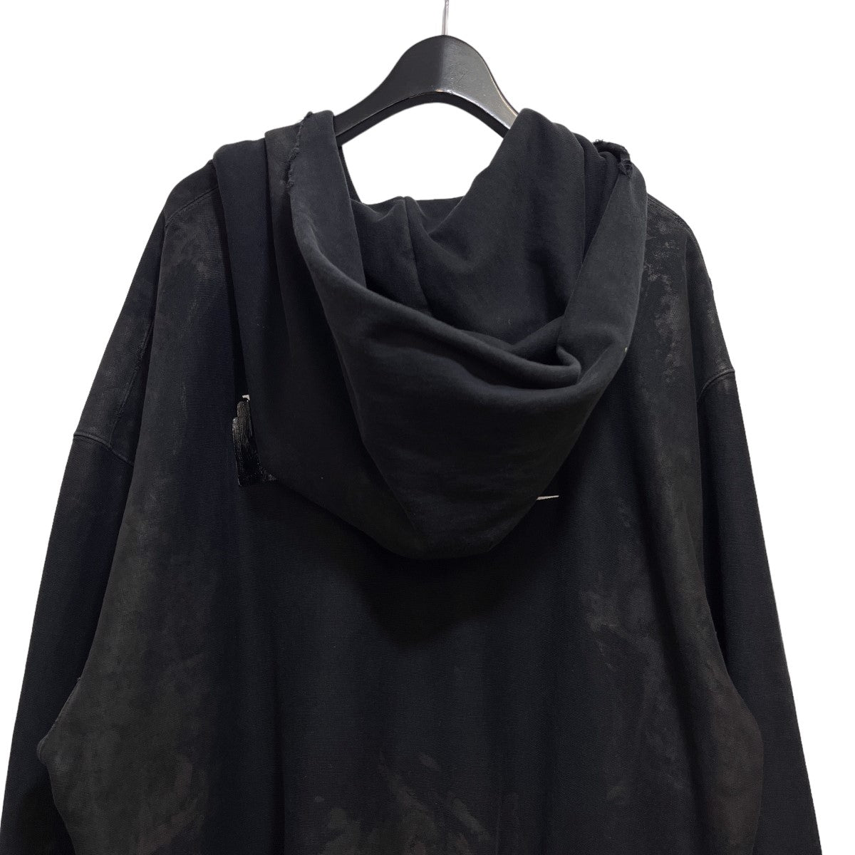 BALENCIAGA キャンペーンロゴダメージ加工ジップアップパーカー の古着・中古アイテム
