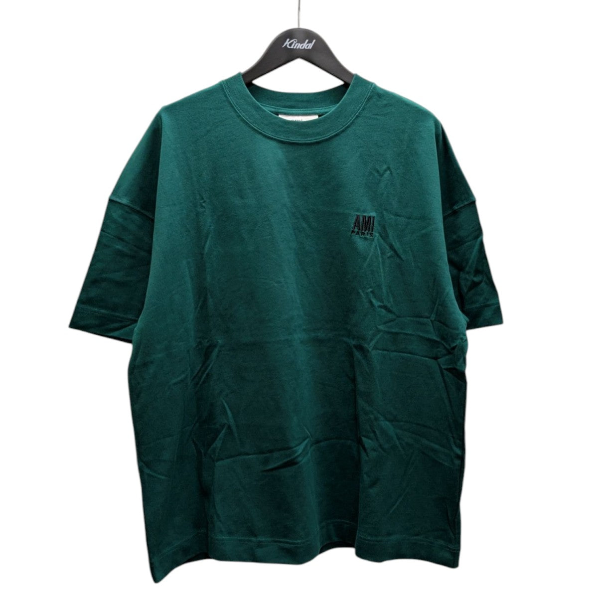 流行色 アミアレクサンドルマテュッシ 刺繍 ロゴ ミントグリーン 半袖 Tシャツ AMI Alexandre Mattiussi(アミアレクサンドルマテュッシ) ロゴT