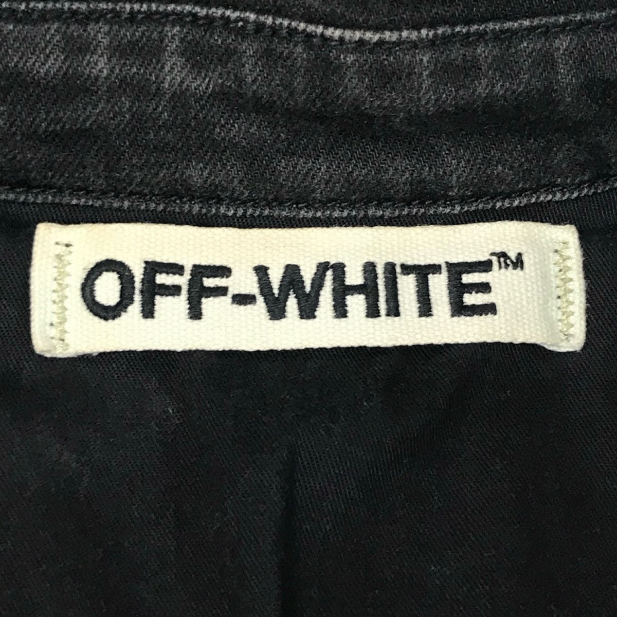 OFFWHITE(オフホワイト) シャツデニムジャケット ブラック サイズ XS｜【公式】カインドオルオンライン ブランド古着・中古通販【kindal】