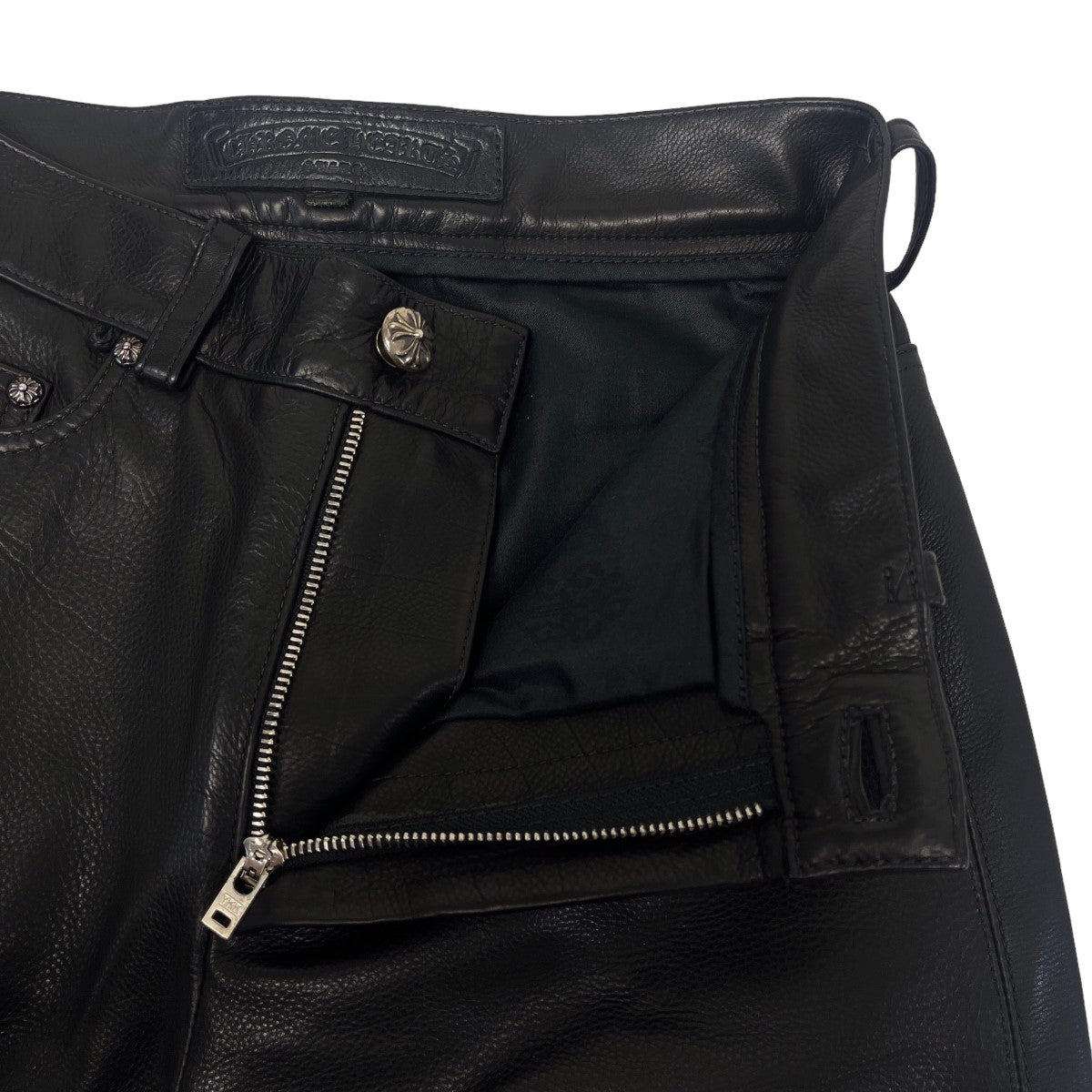 CHROME HEARTS フレアニーレザーパンツ の古着・中古アイテム