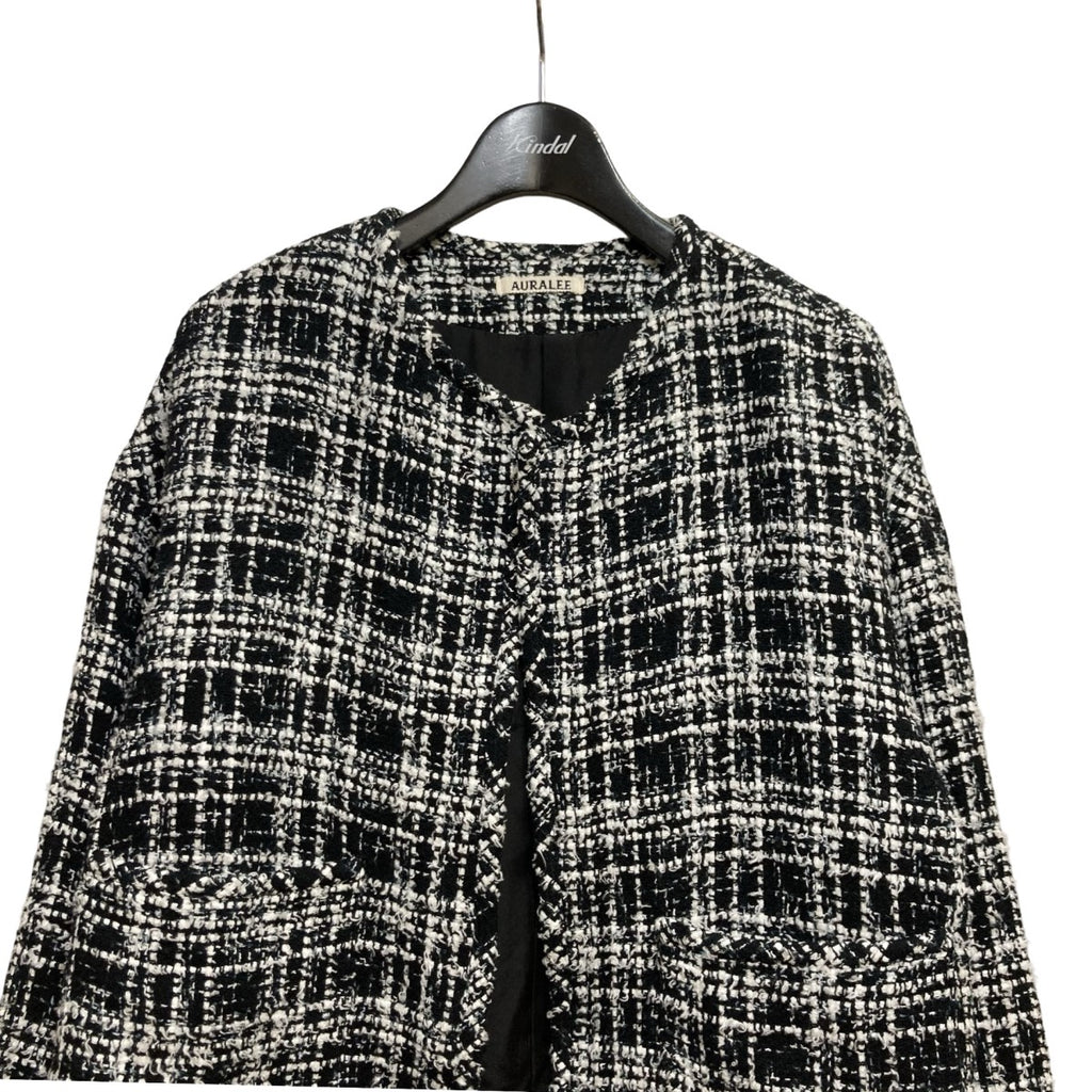 AURALEE(オーラリー) HOMESPUN SUMMER TWEED BLOUSONツイード ノー 