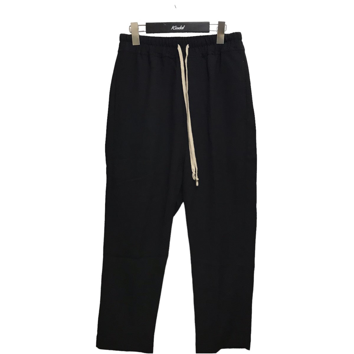 RICK OWENS(リックオウエンス) Drawstring Cropped Astaire Pants ドローストリングクロップドアジャスターパンツ  RO02A7303 ブラック サイズ 40｜【公式】カインドオルオンライン ブランド古着・中古通販【kindal】