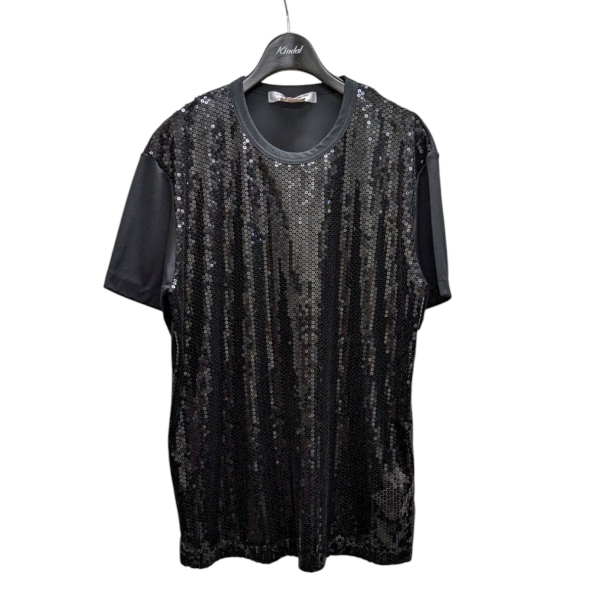 23SS✨美品 タオ コムデギャルソン 立体プリント 半袖Tシャツ 黒 Sサイズ ブラック コムデギャルソン 網Tシャツ 袖短め×クロップド丈