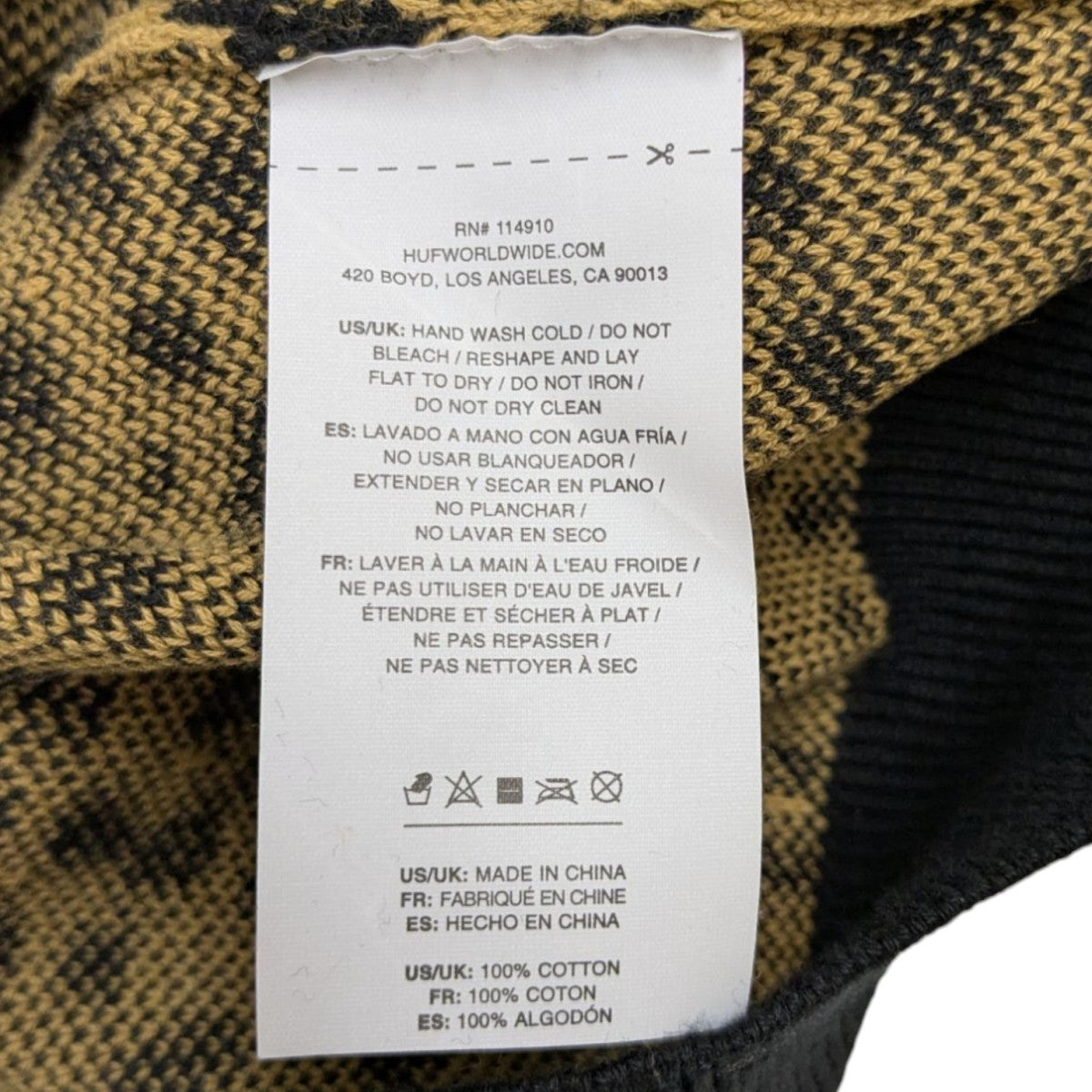 HUF 都市シルエット　ニット HUF 都市シルエット ニットセーター M