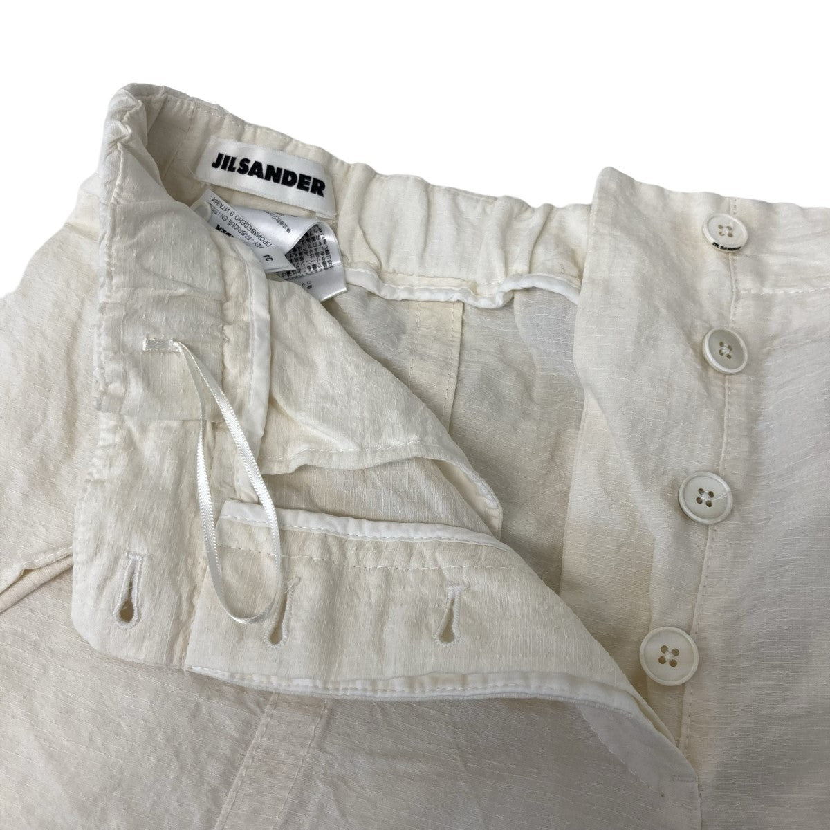 JIL SANDER ジルサンダー　コットンパンツ　アイボリー　34サイズ JIL SANDER JILSANDER ジルサンダー ボトムス パンツ ニー