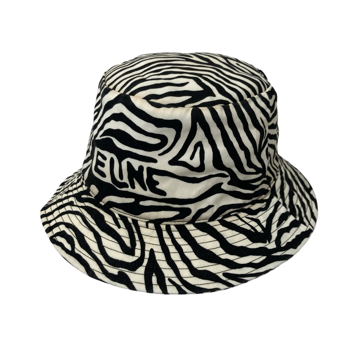 CELINE バゲハ　ゼブラ　L ハット セリーヌCELINE バケットハットゼブラL