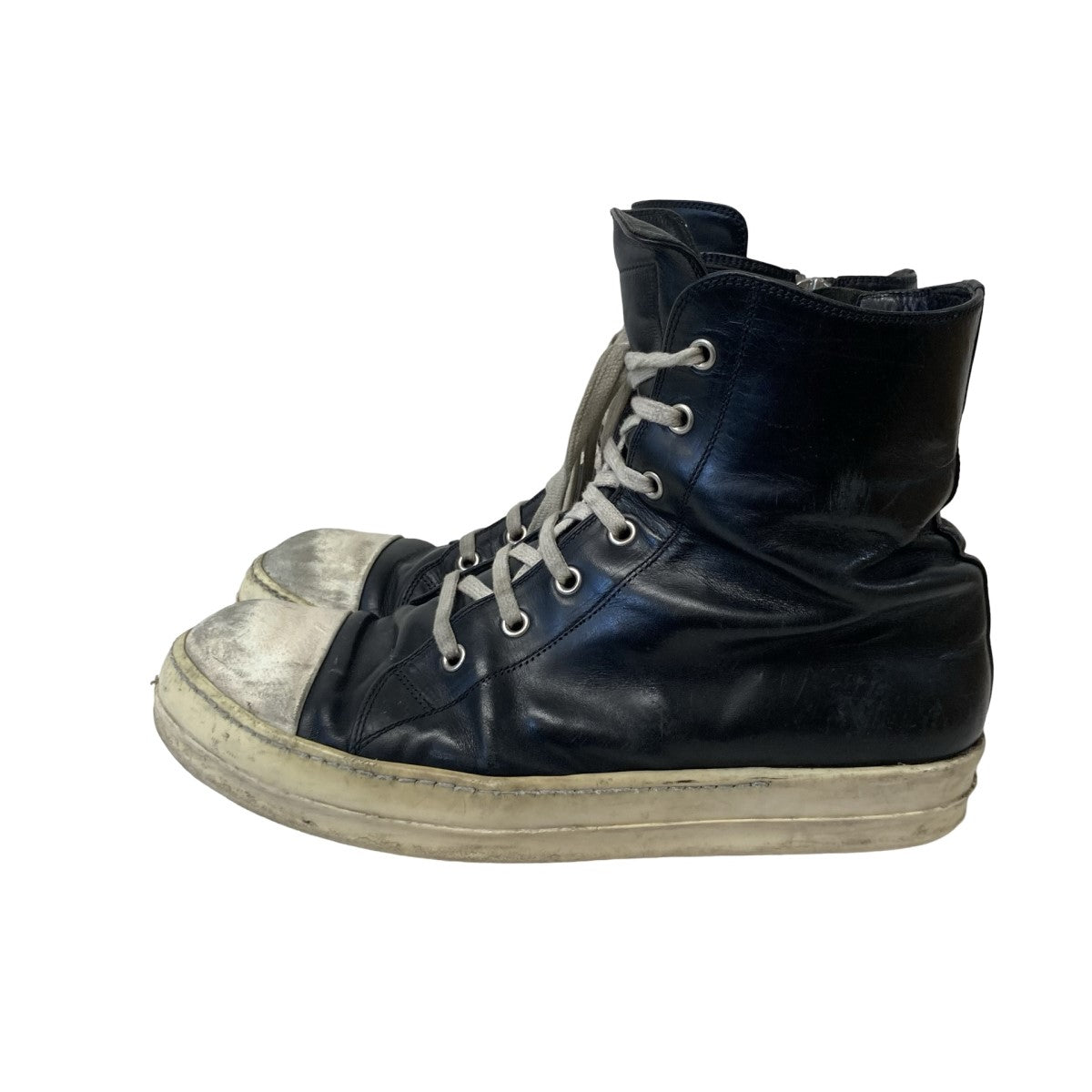 RICK OWENS(リックオウエンス) RAMONES HIGHラモーンズレザーハイカットスニーカー