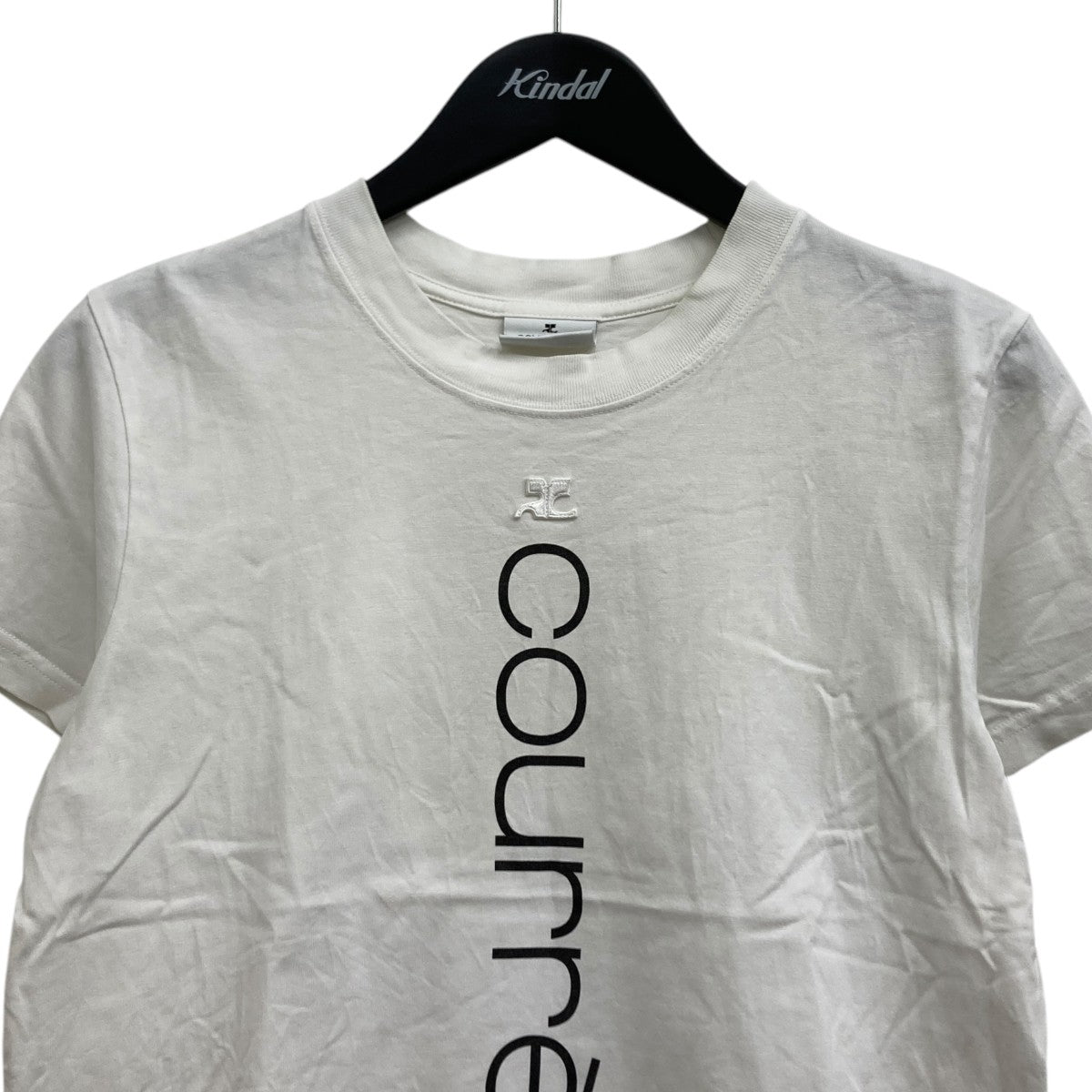 ＼半額SALE／ courreges(クレージュ) ショート丈Tシャツ M サイズ ホワイト トップス