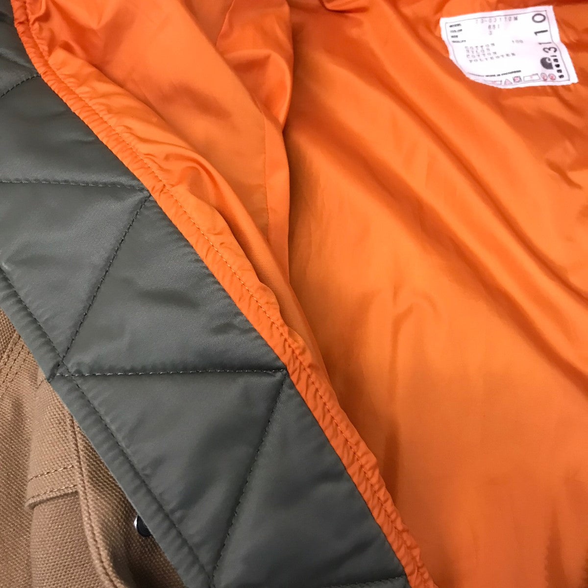 Carhartt WIP CanvasxMA-1 JK Michiganキャンバス MA-1 ジャケット