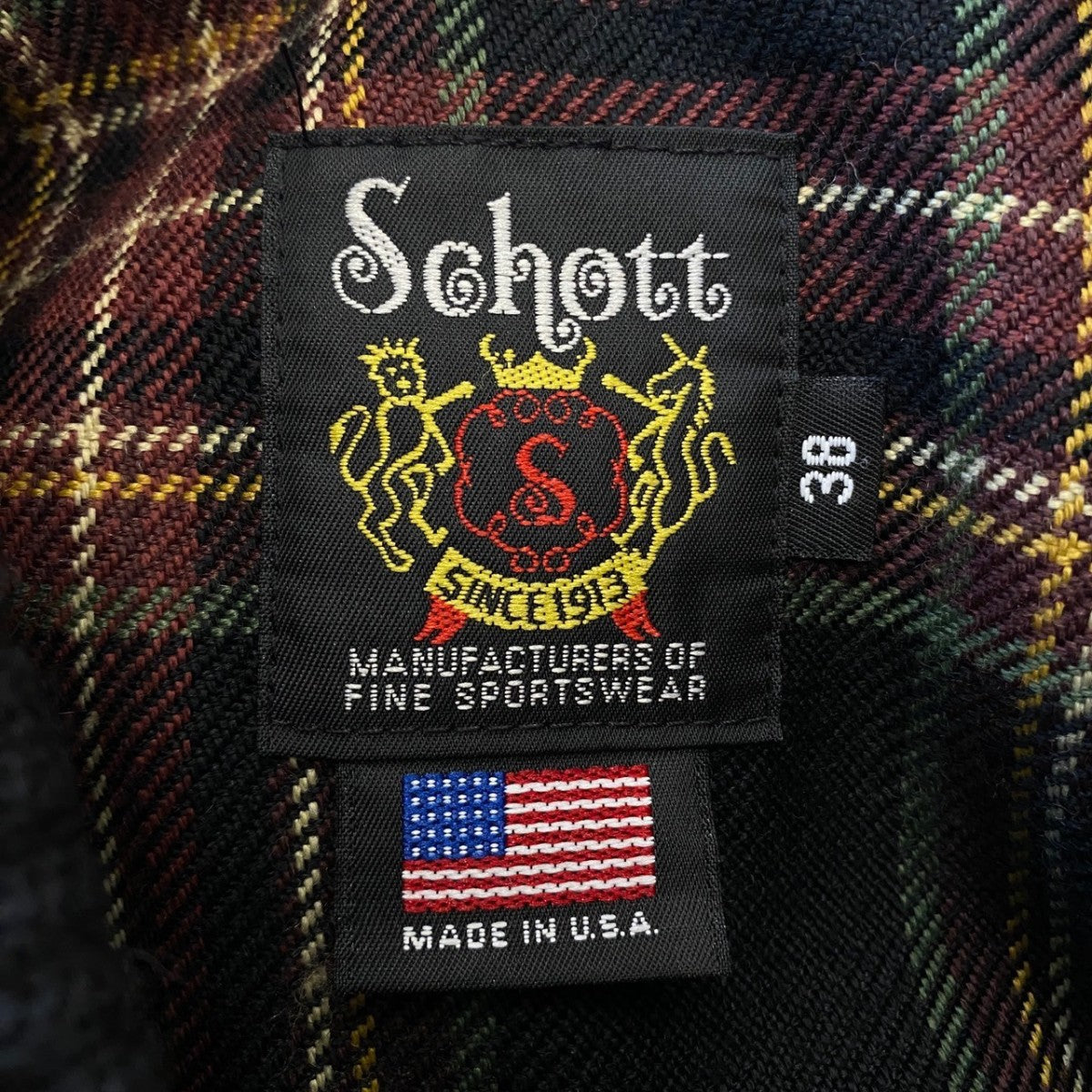 Schott(ショット) D POCKET VARSITY JACKETレザージャケット