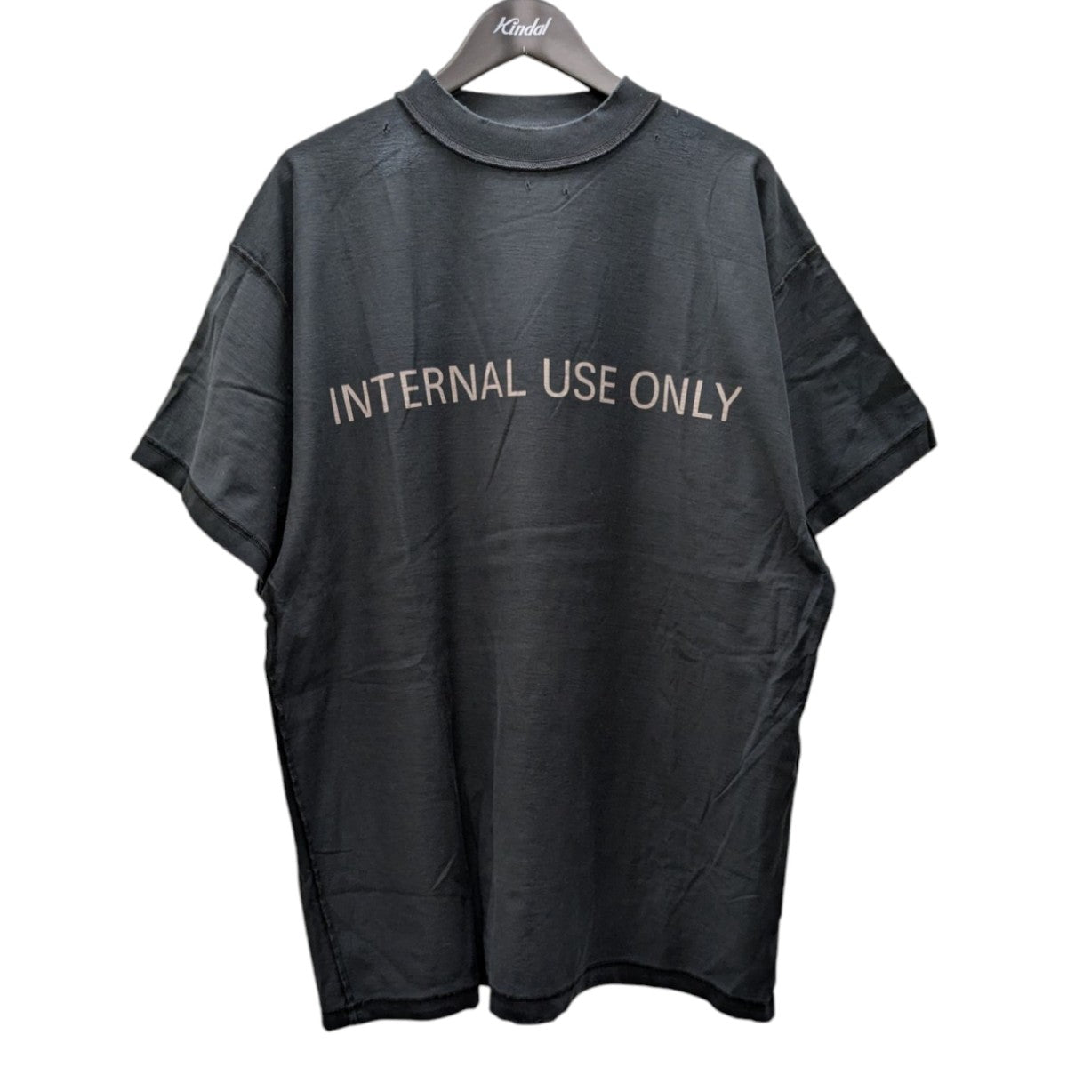 至高の日常着【BALENCIAGA】オーバーサイズ ダメージロゴTシャツ BALENCIAGA】オーバーサイズ ダメージ加工プリント Tシャツ