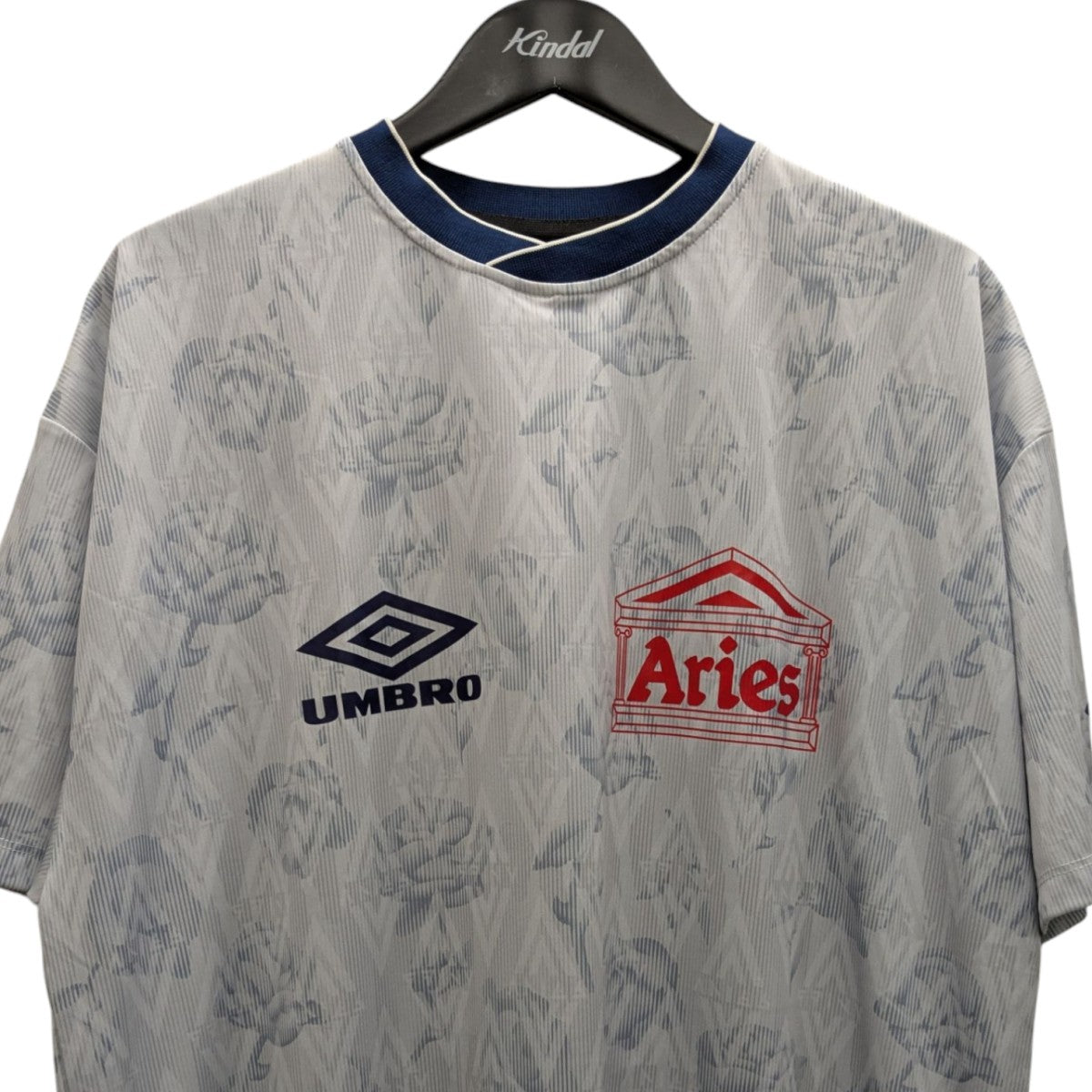 UMBRO×ARIES ゲームシャツ ネイビー×ホワイト サイズ XL｜【公式