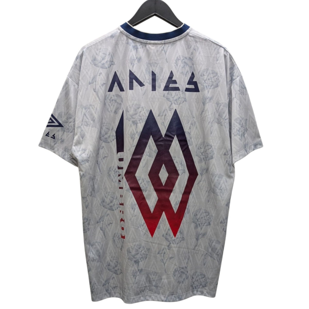 UMBRO×ARIES ゲームシャツ ネイビー×ホワイト サイズ XL｜【公式