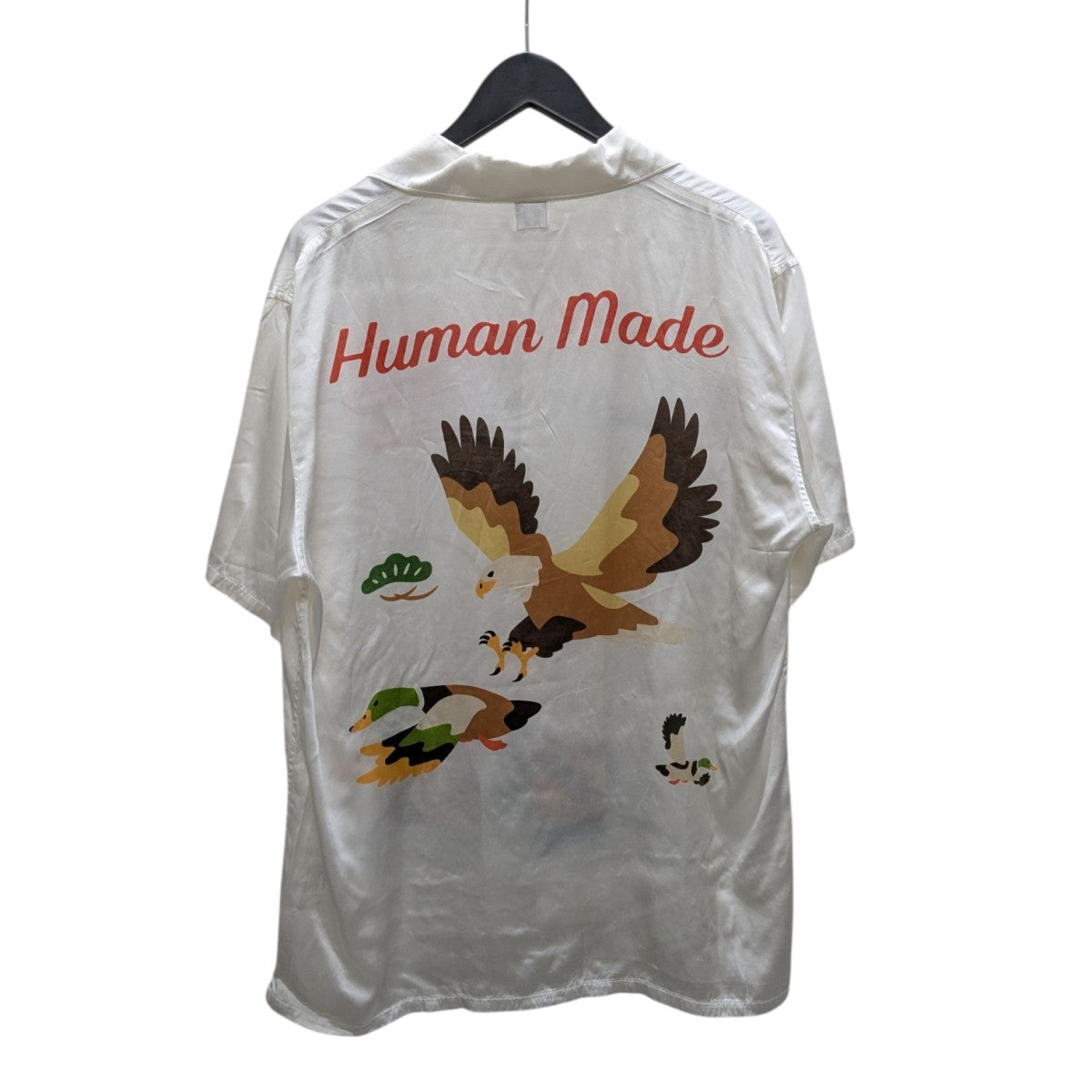 【人気デザイン】ヒューマンメイド 開襟シャツ カジュアルシャツ バックロゴ M白 HUMAN MADE Tシャツ ヒューマンメイド ホワイト Mサイズ♢4082