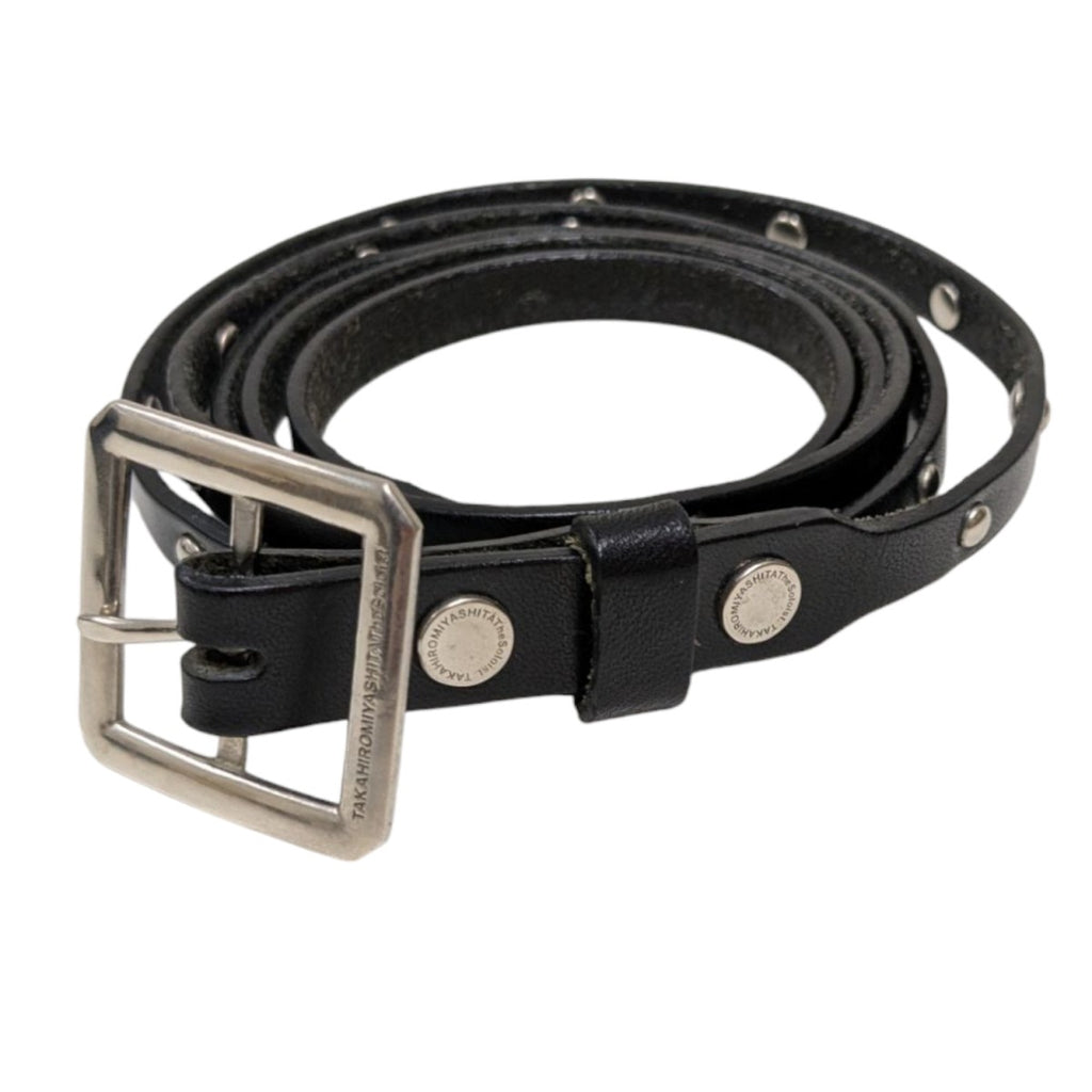 MINEDENIM(マインデニム) Leather Studs Beltスタッズデニムベルト 