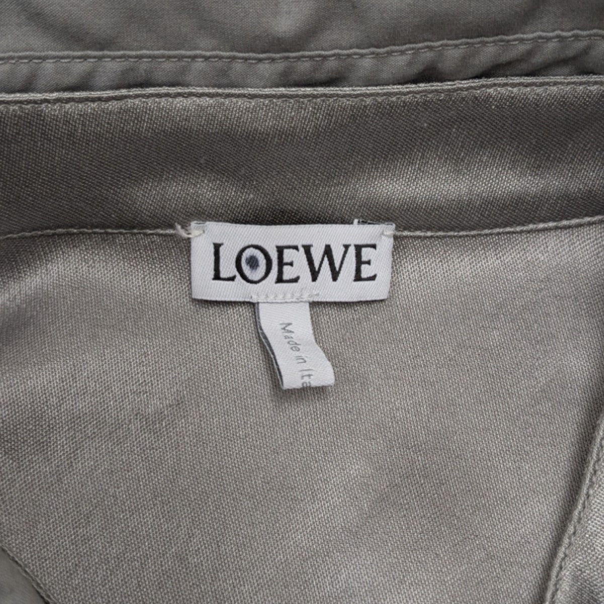 LOEWE(ロエベ) アナグラム シルクシャツドレスS359Y09XAX