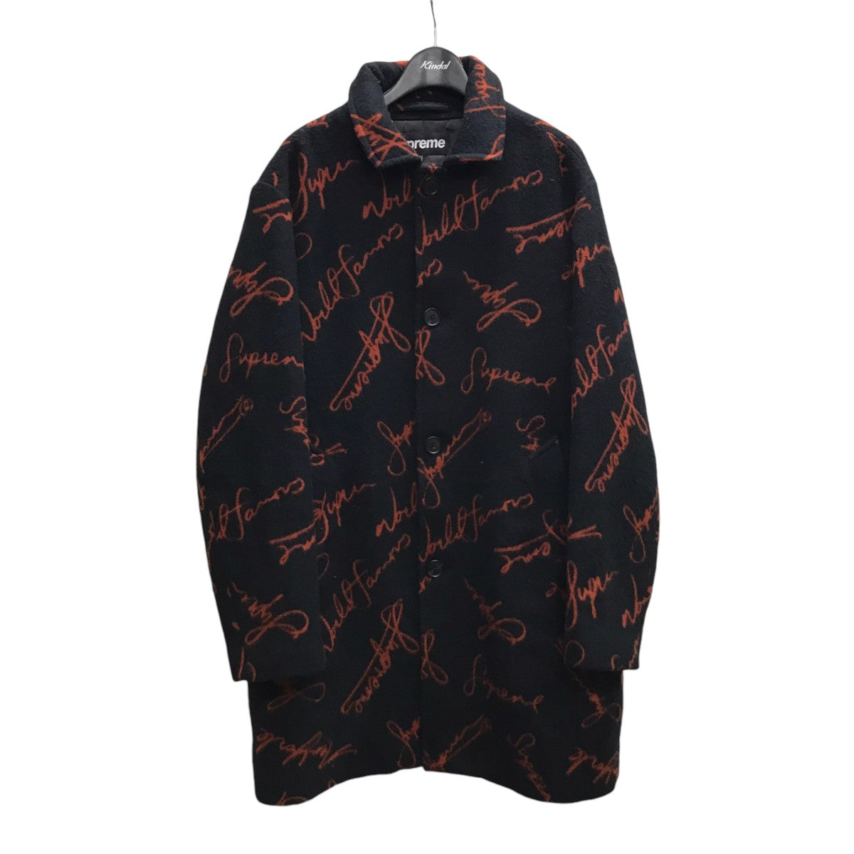 Script Logos Wool Overcoatロゴオーバーコート