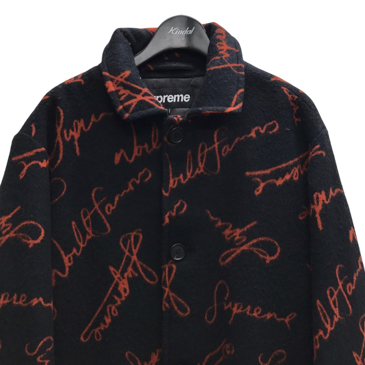 Script Logos Wool Overcoatロゴオーバーコート