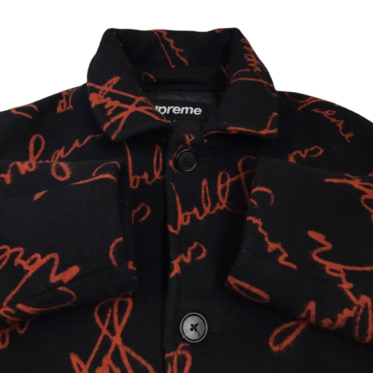 Script Logos Wool Overcoatロゴオーバーコート