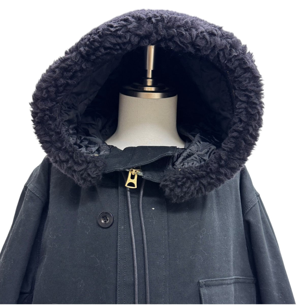 サカイ×カーハートダブリューアイピーのCanvas Parka Siberian キャンバスボアコートです。 sacai×CARHARTT WIP 古着・中古 アウター アイテム