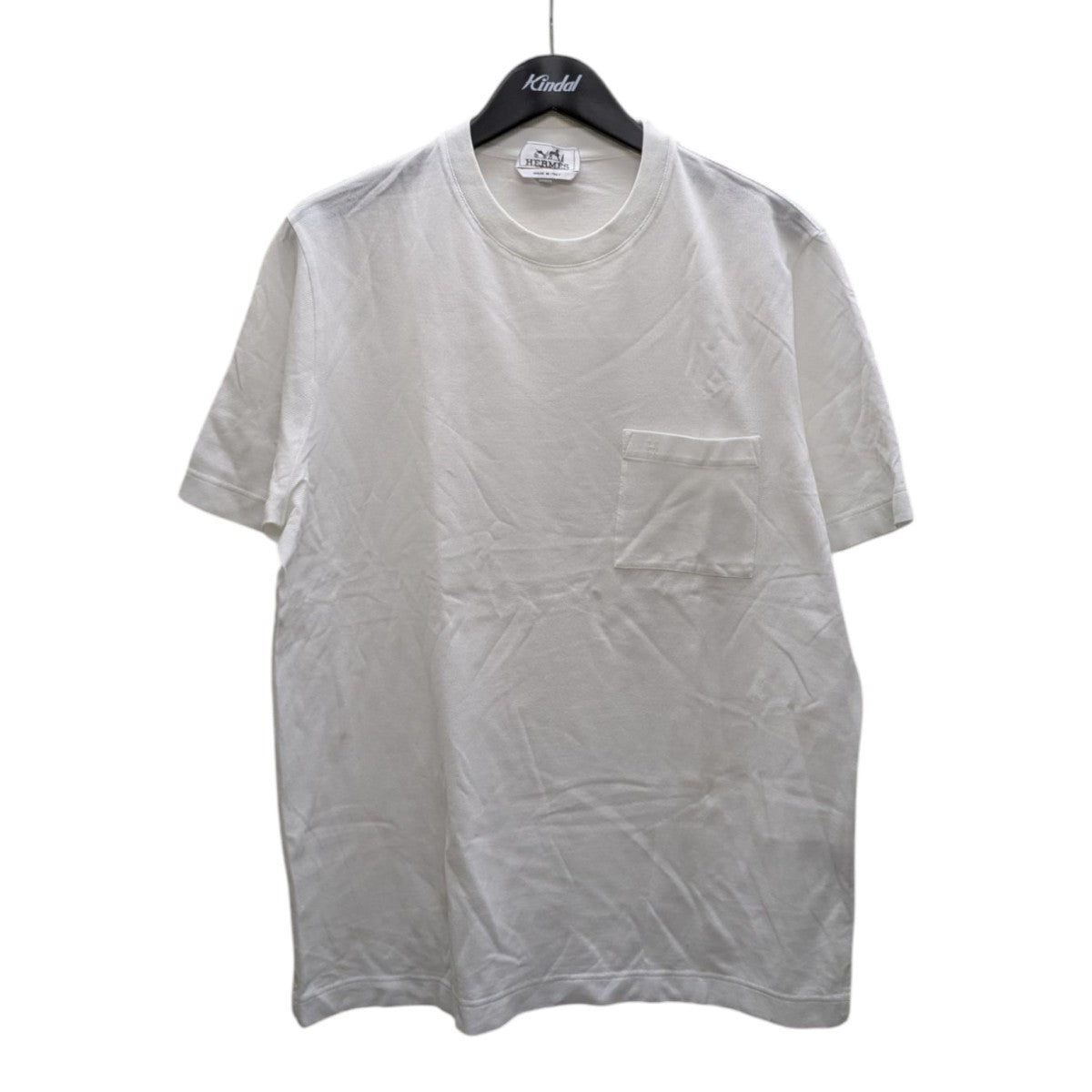 エルメス HERMES LE TRESOR DE MEDOR Tシャツ クルーネック コットン カーキブラウン レディース 中古 エルメス HERMES LE TRESOR DE MEDOR Tシャツ クルーネック