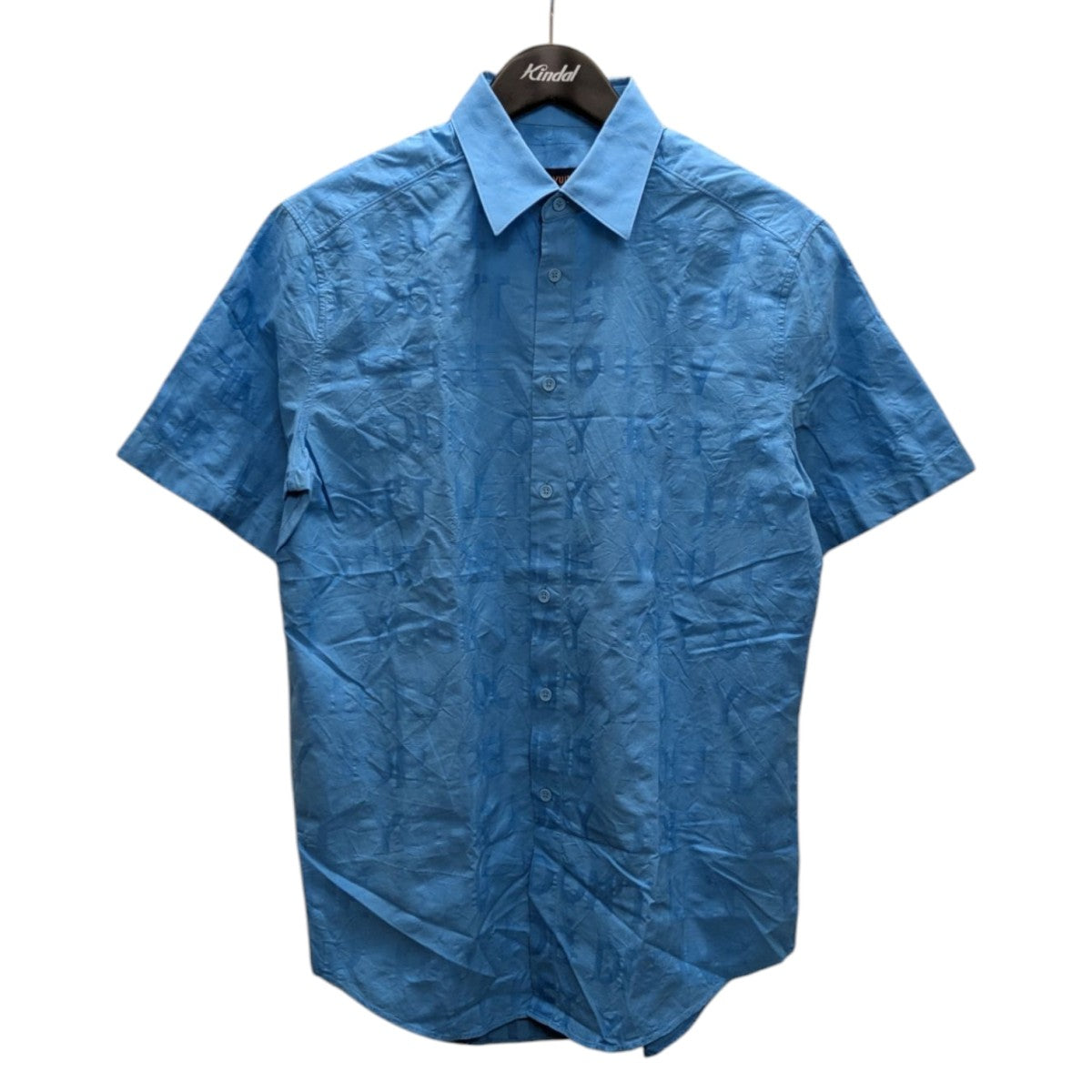LOUIS VUITTON 21SS Short-Sleeved Tonal Letters Shirtショートスリーブ トーナルレターシャツ1A8XBN 古着・中古-1枚目のアイテム画像