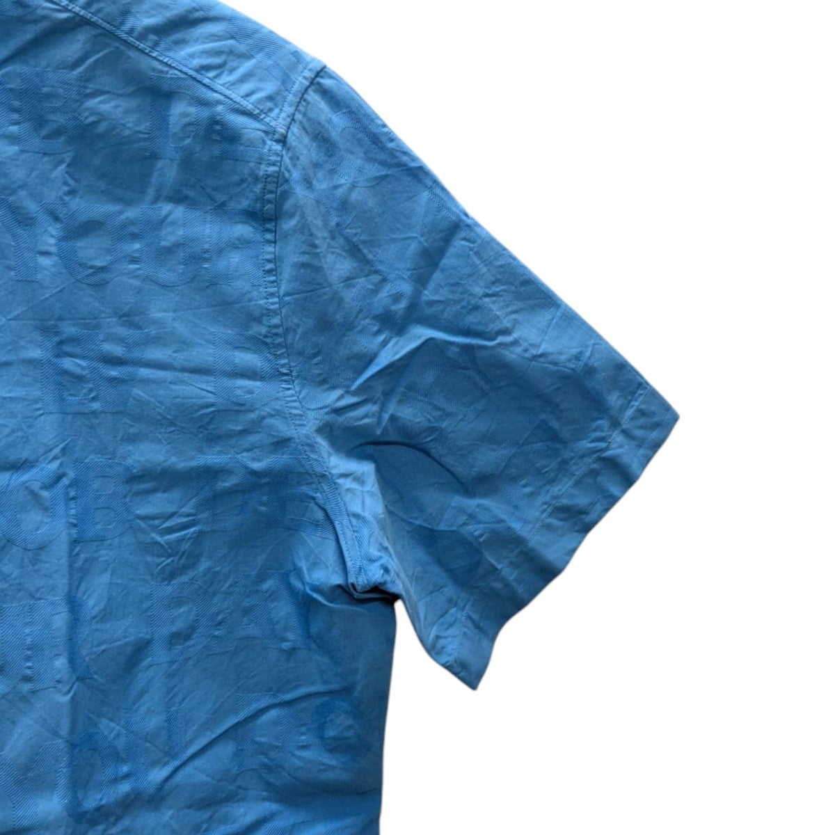 LOUIS VUITTON 21SS Short-Sleeved Tonal Letters Shirtショートスリーブ トーナルレターシャツ1A8XBN 古着・中古-3枚目のアイテム画像