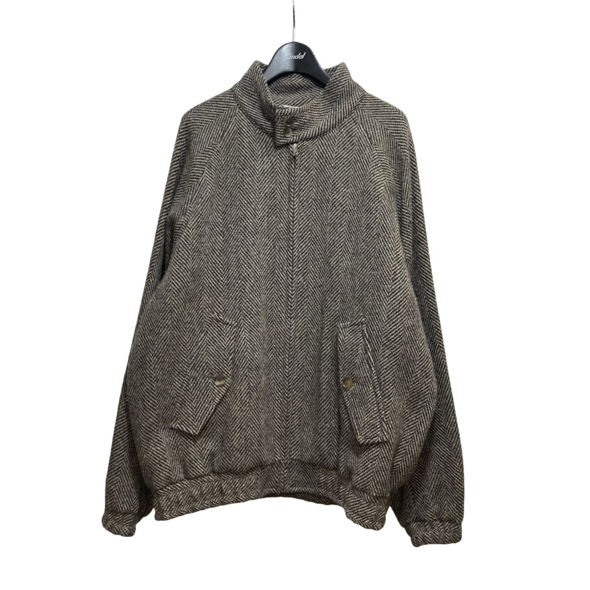 LAMA SHETLAND WOOL TWEED ZIP BLOUSONツィードジップアップジャケットA24AB03LS