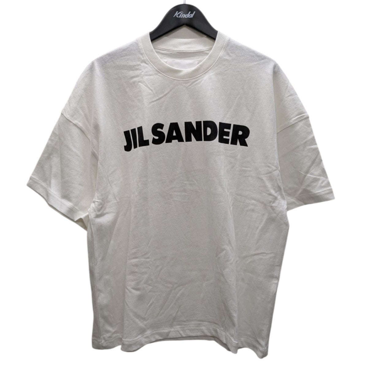 Jil Sander★関税込 ルーズフィット ナチュラルロゴ 半袖Tシャツ JIL SANDER(ジルサンダー) フロントロゴTシャツ JSMS707045