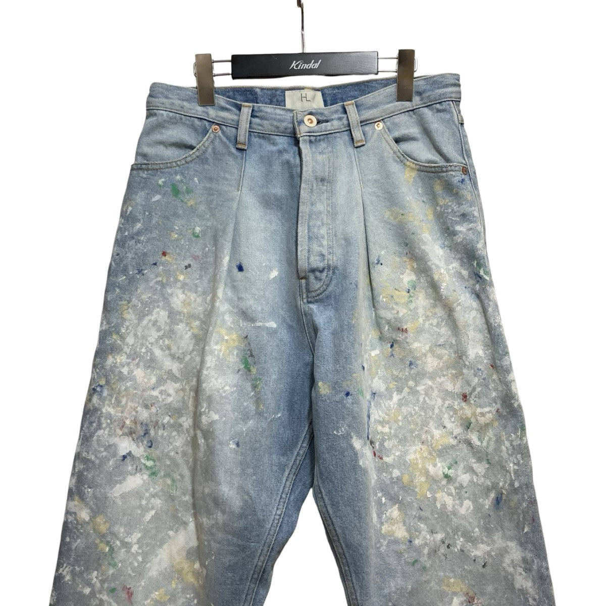 HERILL(ヘリル) 24AWHl Denim Splash Tuck 4pk加工デニムパンツ24-030-HL-8280-1