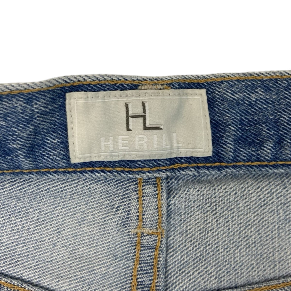 HERILL(ヘリル) 24AWHl Denim Splash Tuck 4pk加工デニムパンツ