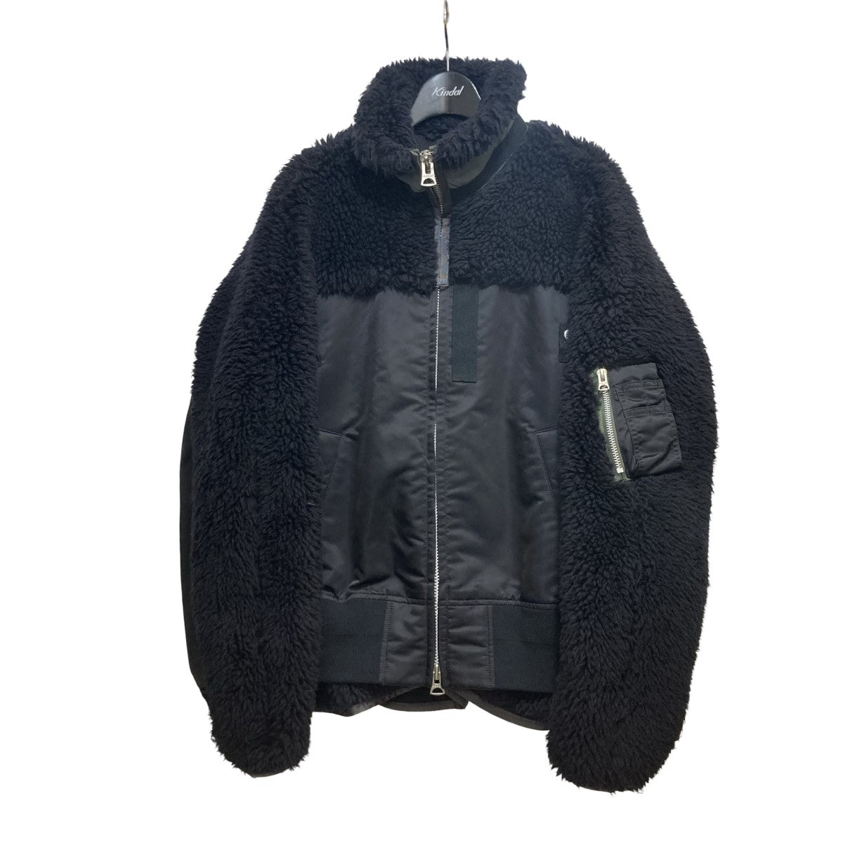 22AWFaux Shearling Nylon Twill Blousonボアジャケット22-02903M